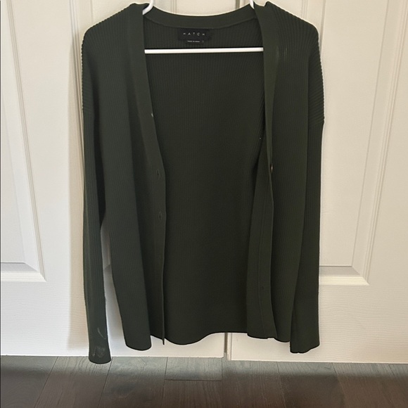 Hatch Olive Ribbed Sweater - Picture 2 of 9